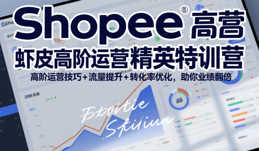 Shopee虾皮高阶运营精英特训营，高阶运营技巧+流量提升+转化率优化，助你业绩翻倍-网创星球