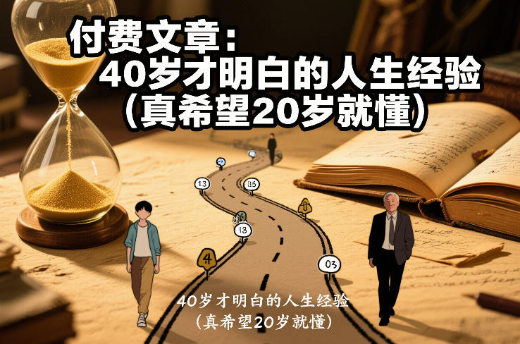 付费文章：40岁才明白的人生经验(真希望20岁就懂)-网创星球