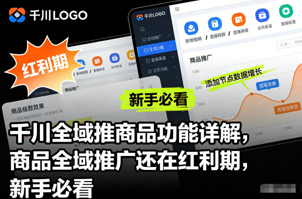 千川全域推商品功能详解，商品全域推广还在红利期，新手必看-网创星球