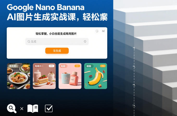 Google Nano Banana AI图片生成实战课，轻松掌握，小白也能生成商用图片-网创星球
