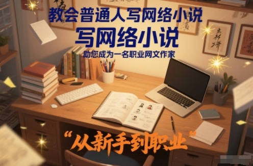 教会普通人写网络小说，助您成为一名职业网文作家-网创星球