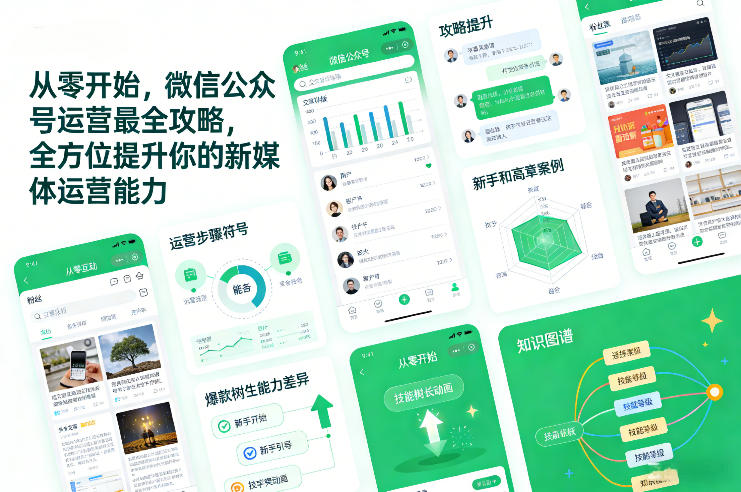 从零开始，微信公众号运营最全攻略，全方位提升你的新媒体运营能力-网创星球