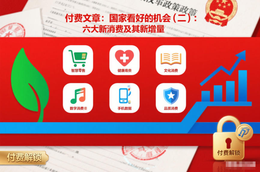 付费文章：国家看好的机会(二)：六大新消费及其新增量-网创星球