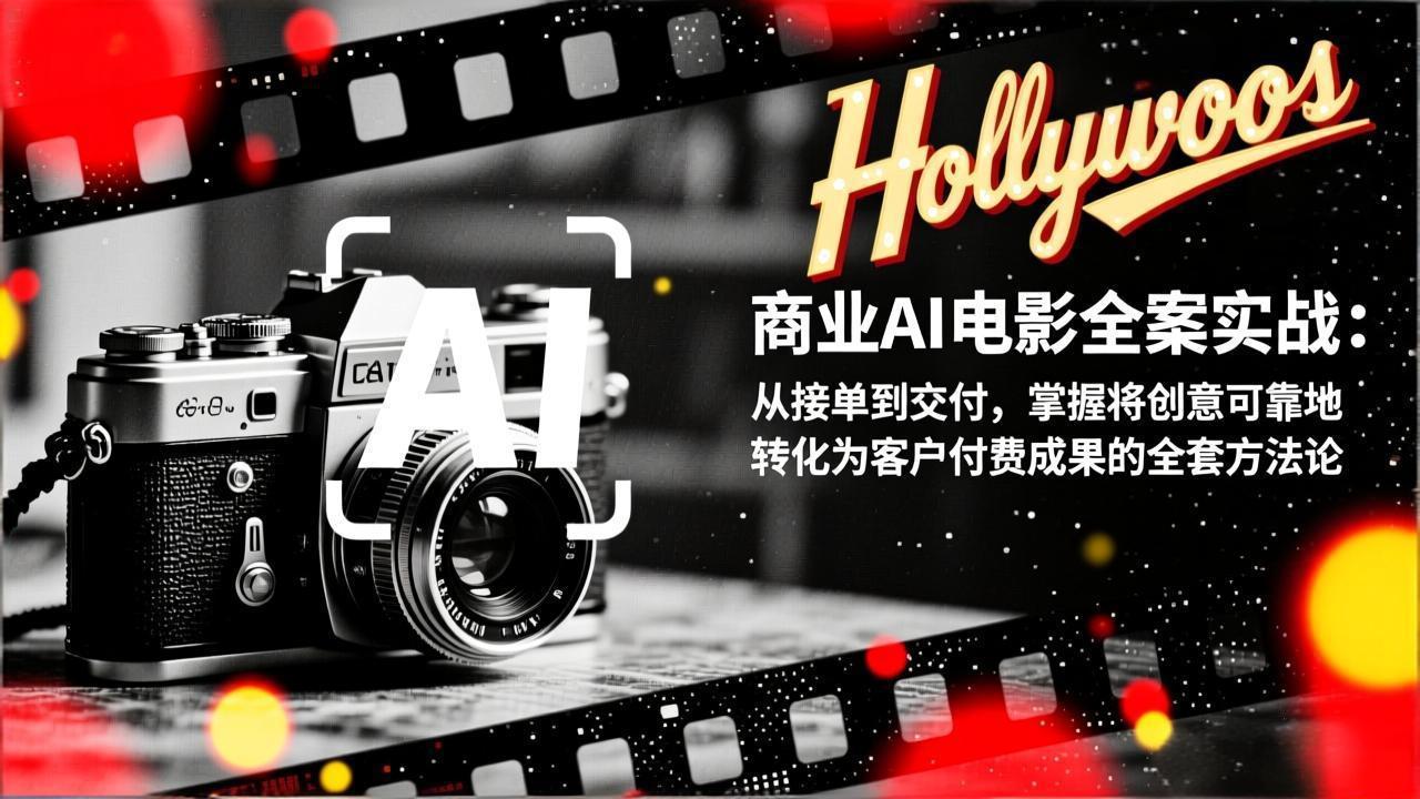商业AI电影全案实战：从接单到交付，掌握将创意可靠地转化为客户付费成果的全套方法论-网创星球