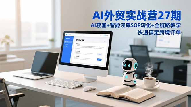 AI外贸实战营27期，AI获客+智能谈单+SOP转化+全链路教学，快速搞定跨境订单-网创星球