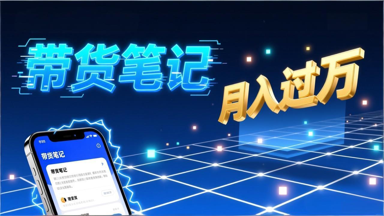 小红书爆款笔记带货实战：拆解封面标题正文全要素，手把手教你单篇笔记带货月入过万-网创星球