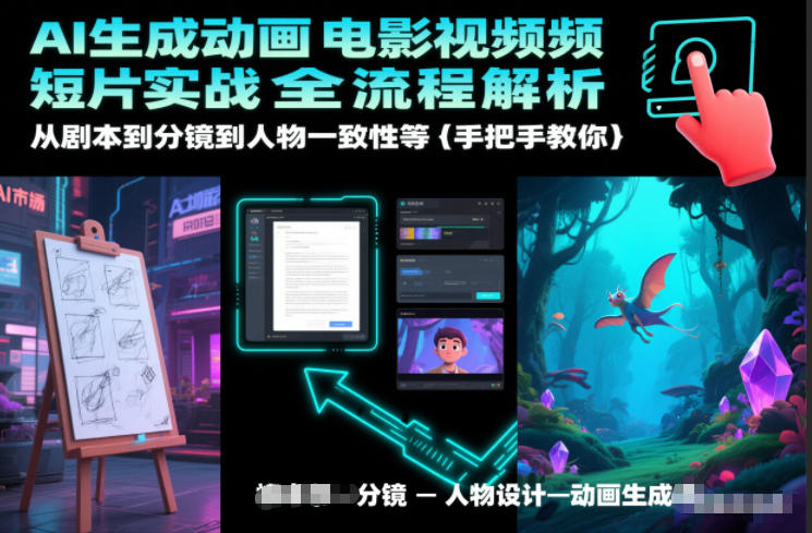 AI生成动画电影视频短片实战全流程解析，从剧本到分镜到人物一致性等手把手教你-网创星球