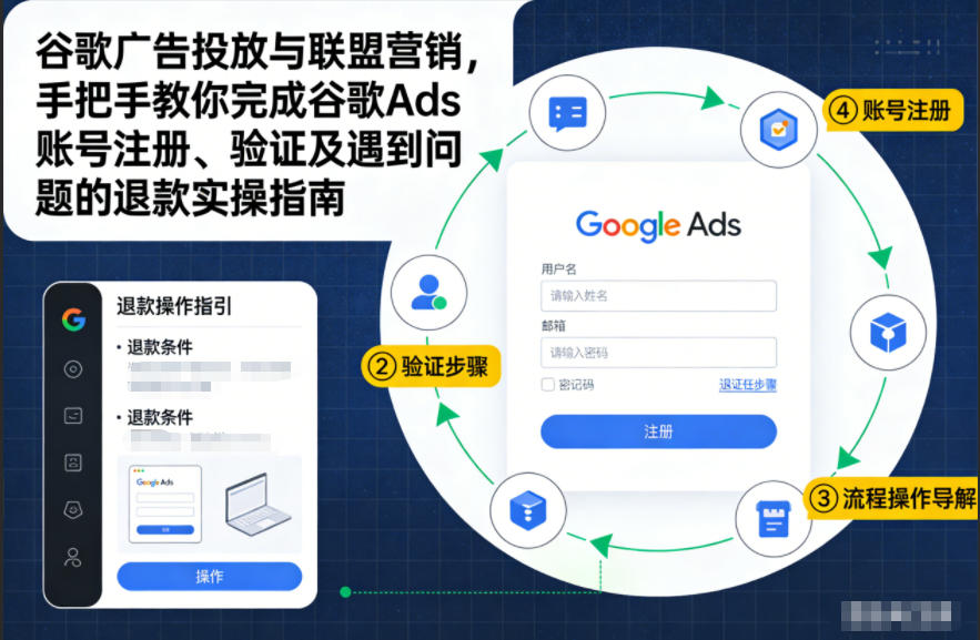 谷歌广告投放与联盟营销，手把手教你完成谷歌Ads账号注册、验证及遇到问题的退款实操指南-网创星球