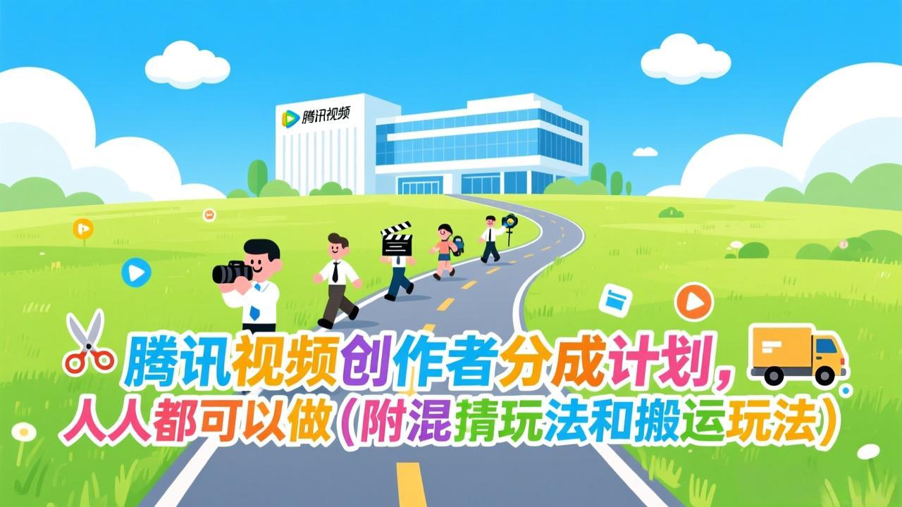 腾讯视频创作者分成计划，人人都可以做(附混剪玩法和搬运玩法-网创星球