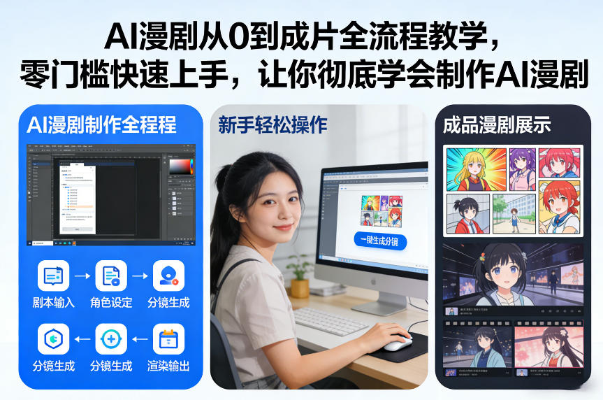 AI漫剧从0到成片全流程教学，零门槛快速上手，让你彻底学会制作AI漫剧【保姆级教程】-网创星球