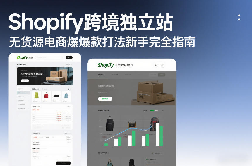 Shopify跨境独立站无货源电商爆款打法新手完全指南-网创星球