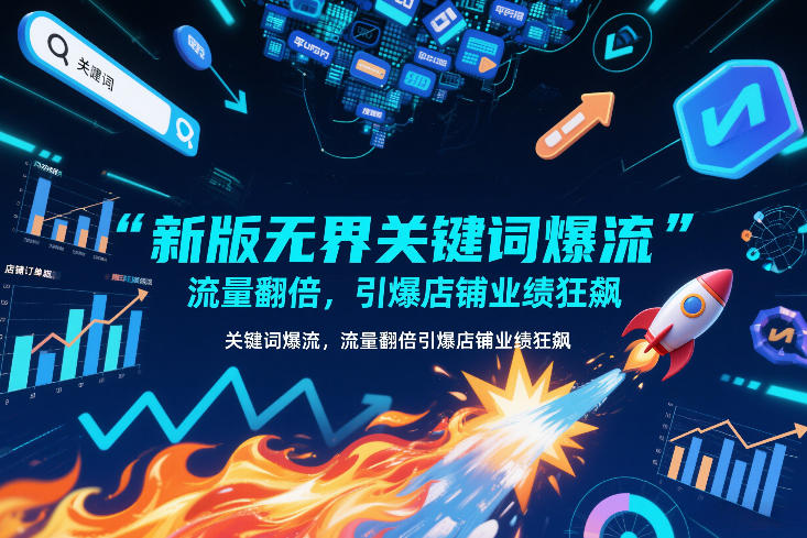 新版无界关键词爆流，流量翻倍，引爆店铺业绩狂飙-网创星球