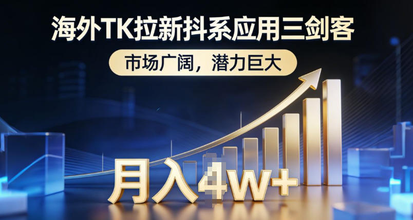 海外TK拉新抖系应用三剑客，市场广阔，潜力巨大，月入1w+-网创星球