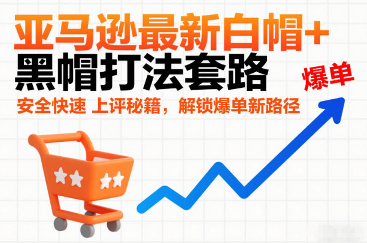 亚马逊最新白帽+黑帽打法套路，安全快速上评秘籍，解锁爆单新路径-网创星球