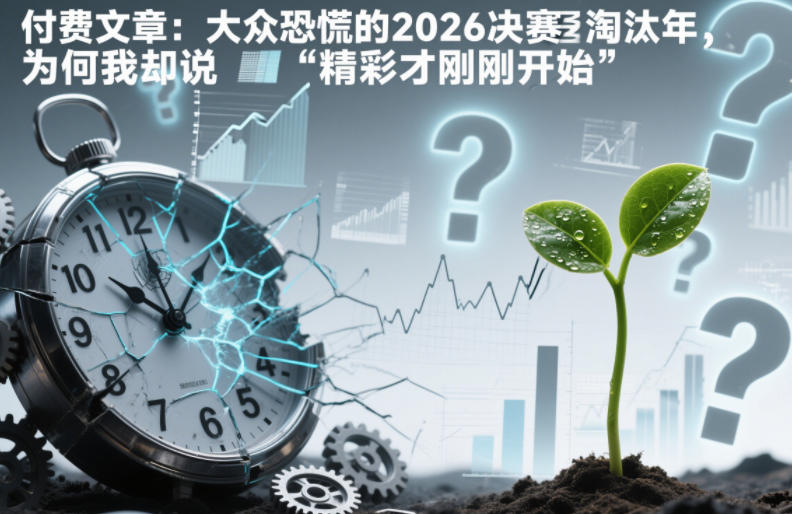付费文章：大众恐慌的2026决赛淘汰年，为何我却说“精彩才刚刚开始”？-网创星球