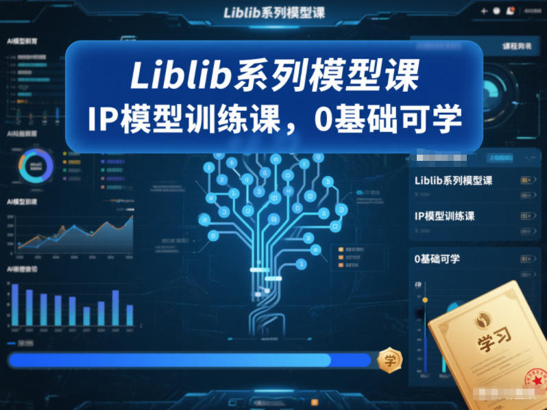 Liblib系列模型课，IP模型训练课，0基础可学-网创星球