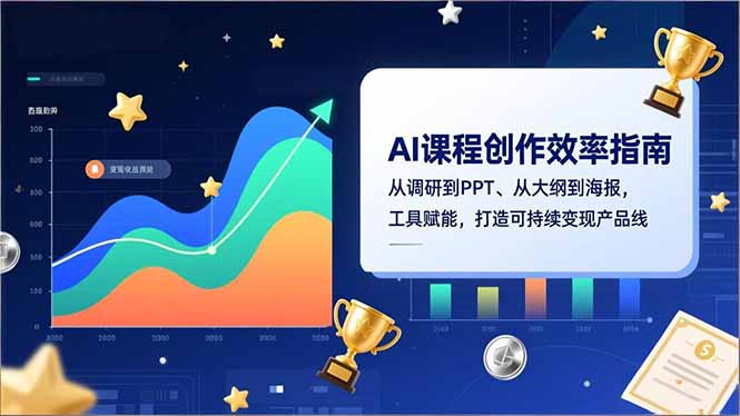 AI课程创作效率指南，从调研到PPT、从大纲到海报，工具赋能，打造可持续变现产品线-网创星球