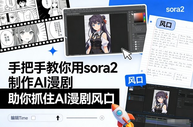 手把手教你用sora2制作AI漫剧，助你抓住AI漫剧风口-网创星球