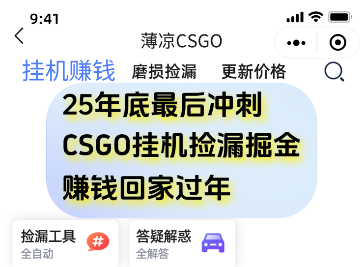 用CSGO游戏挂机捡漏掘金赚钱掘金，一部手机轻松日入500+-网创星球