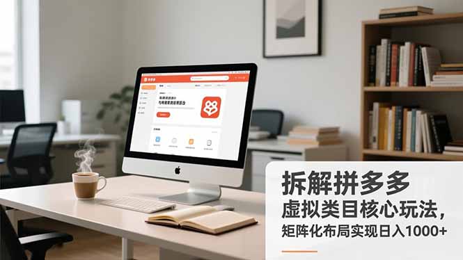 拆解拼多多虚拟类目核心玩法，矩阵化布局实现日入1000+-网创星球