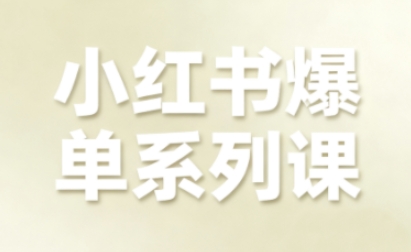 小红书爆单系列课，聚焦小红书电商全链路增长(更新)-网创星球