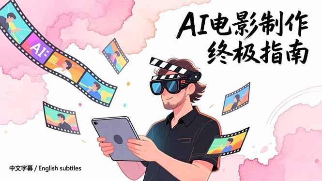 AI电影制作终极指南：从创意到成片，系统掌握智能影视全流程实战课(中英字幕-网创星球