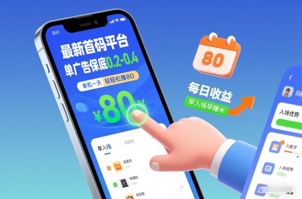 最新首码平台，单广告保底0.2-0.4，单机一天轻松撸80，早入场早賺米【揭秘】-网创星球