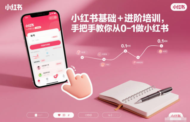 小红书基础+进阶培训，手把手教你从0-1做小红书-网创星球