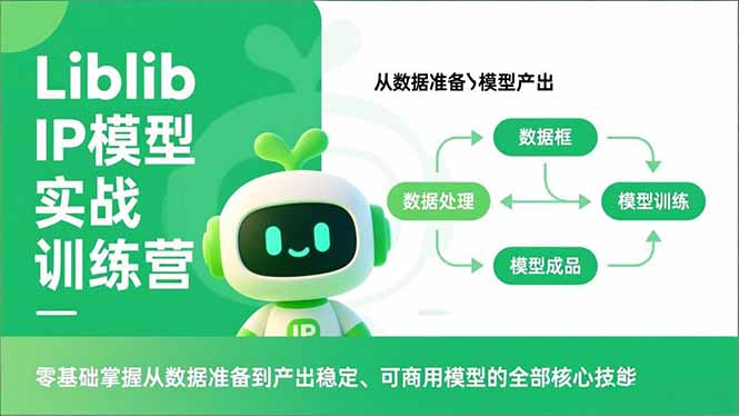 Liblib IP模型实战训练营，零基础掌握从数据准备到产出稳定、可商用模型的全部核心技能-网创星球